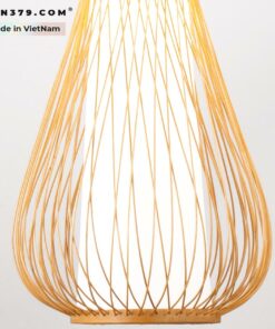Đèn thả trang trí mây tre đan