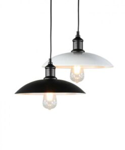 Đèn thả trang trí bàn ăn nhôm chao nón THCN 18D-18 (đen, trắng)