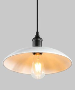 Đèn thả trang trí bàn ăn nhôm chao nón THCN 18D-18 (đen, trắng)