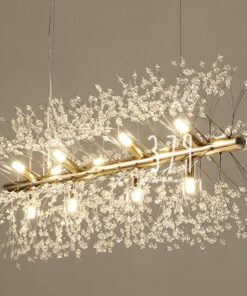 Đèn thả trang trí bàn ăn pha lê thanh ngang THCN 21A-20