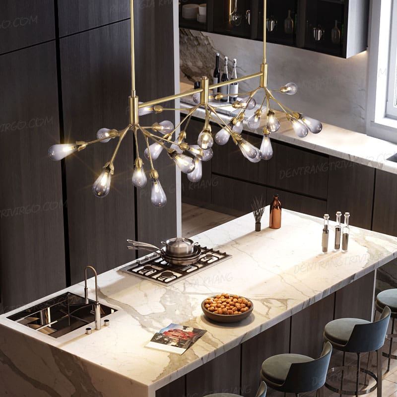 Đèn chùm thanh ngang trang trí bàn ăn cao cấp L288