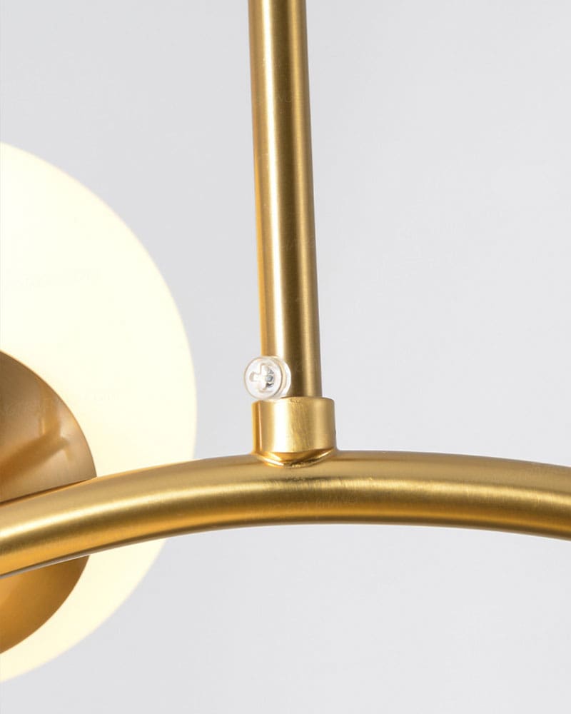 Đèn thả trang trí thủy tinh 3 bóng khung tròn cao cấp L323