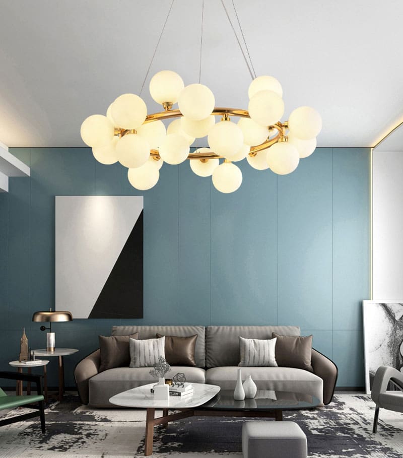 Đèn chùm trang trí thủy tinh 25 bóng L632