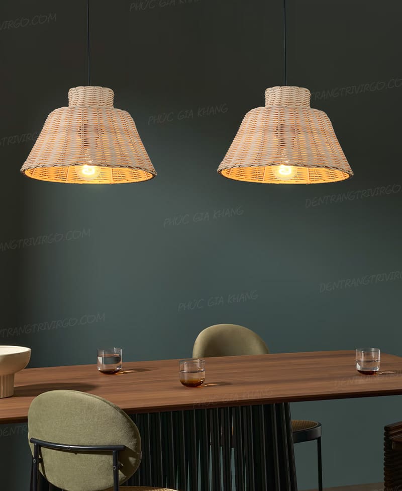 Đèn thả mây tre đan thủ công VIRGO L538