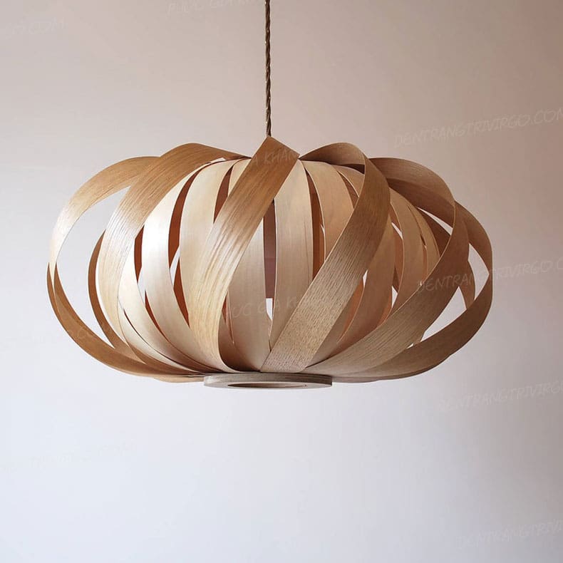 Đèn thả gỗ trang trí L666