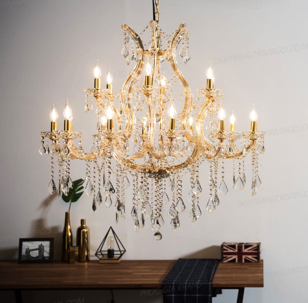 Đèn chùm pha lê nến trang trí cao cấp L628