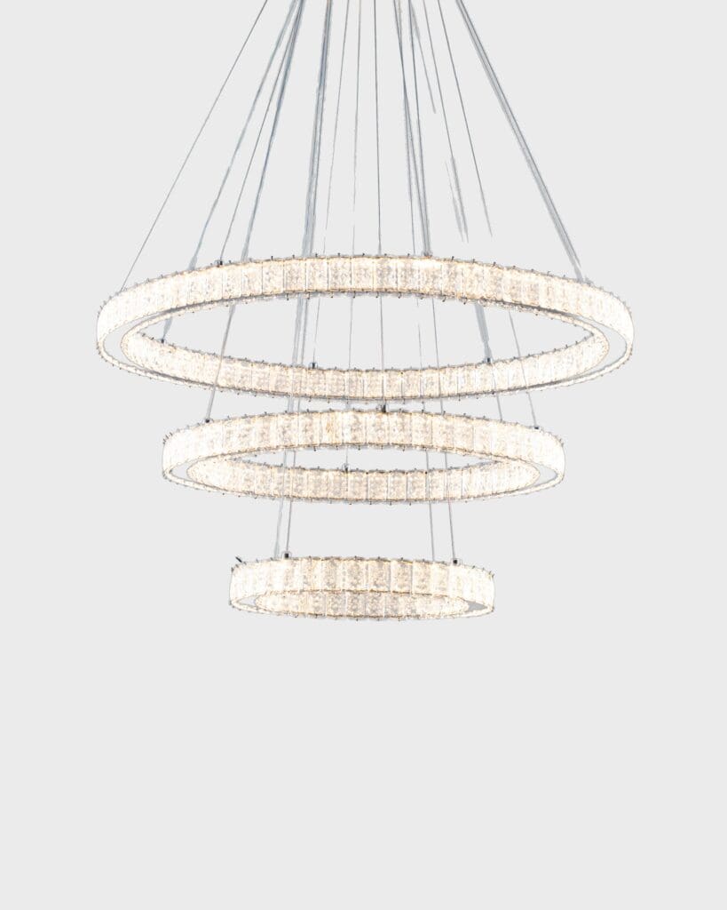 Đèn Thả Pha Lê 3 Vòng Xếp Tầng Hiện Đại VRG-TH813B19-V1