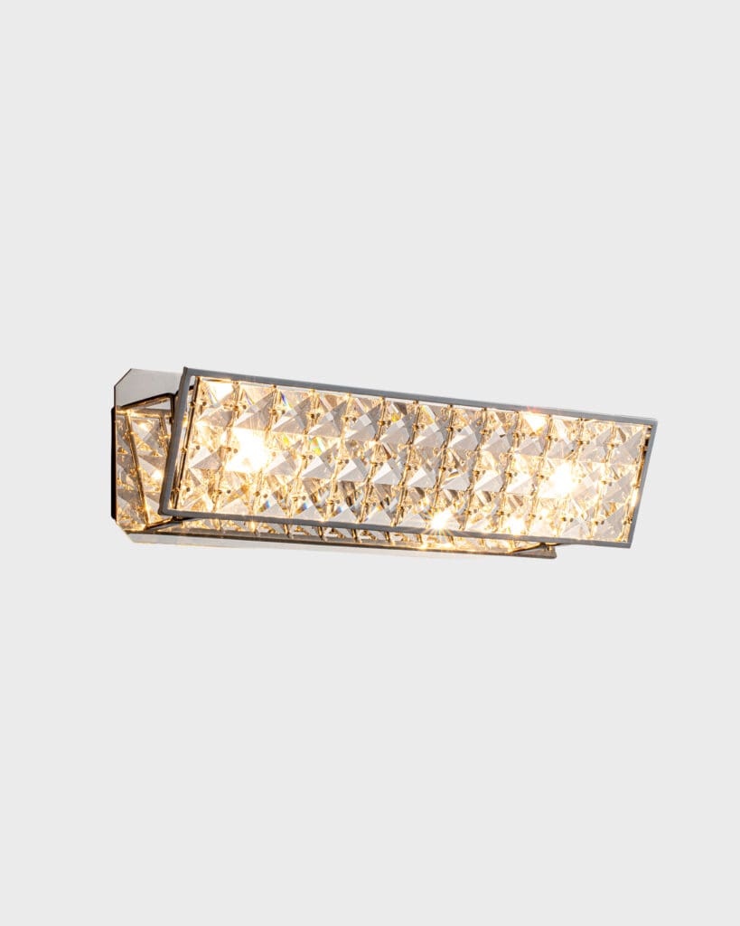 Đèn Ốp Tường Pha Lê Hiện Đại Màu Bạc Nổi Bật Sang Trọng VRG-1801-4
