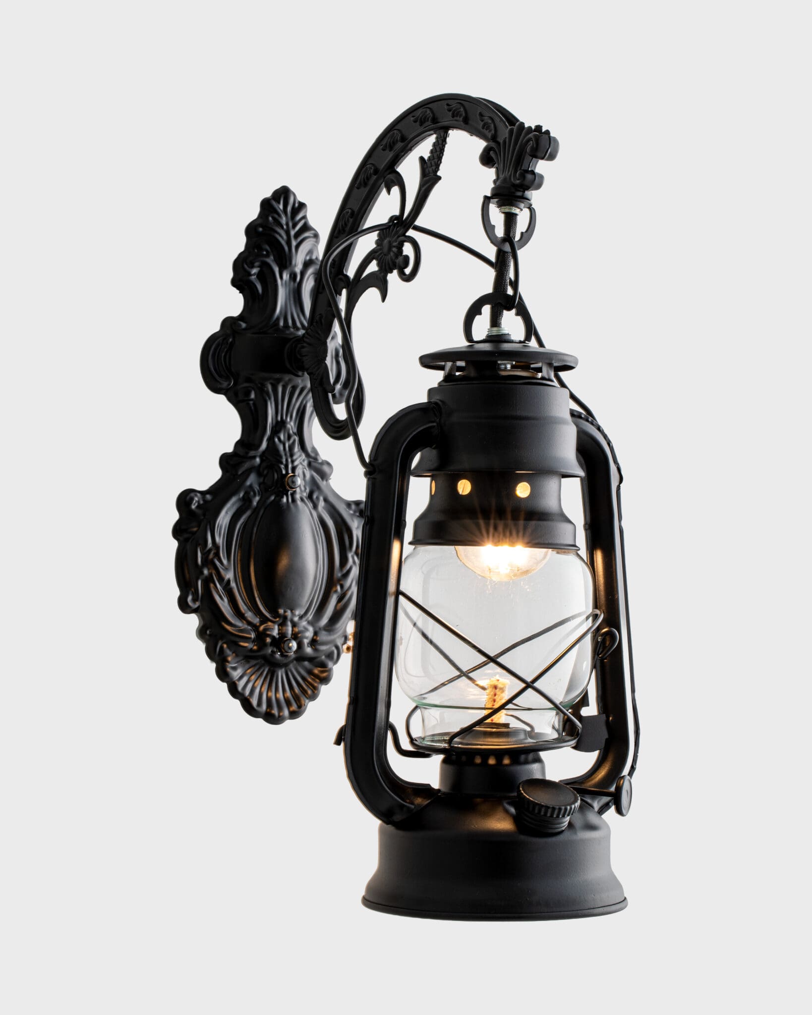 Đèn Tường Giả Cổ Hợp Kim Hình Đèn Dầu Vàng Đồng Retro VRG-6212BG