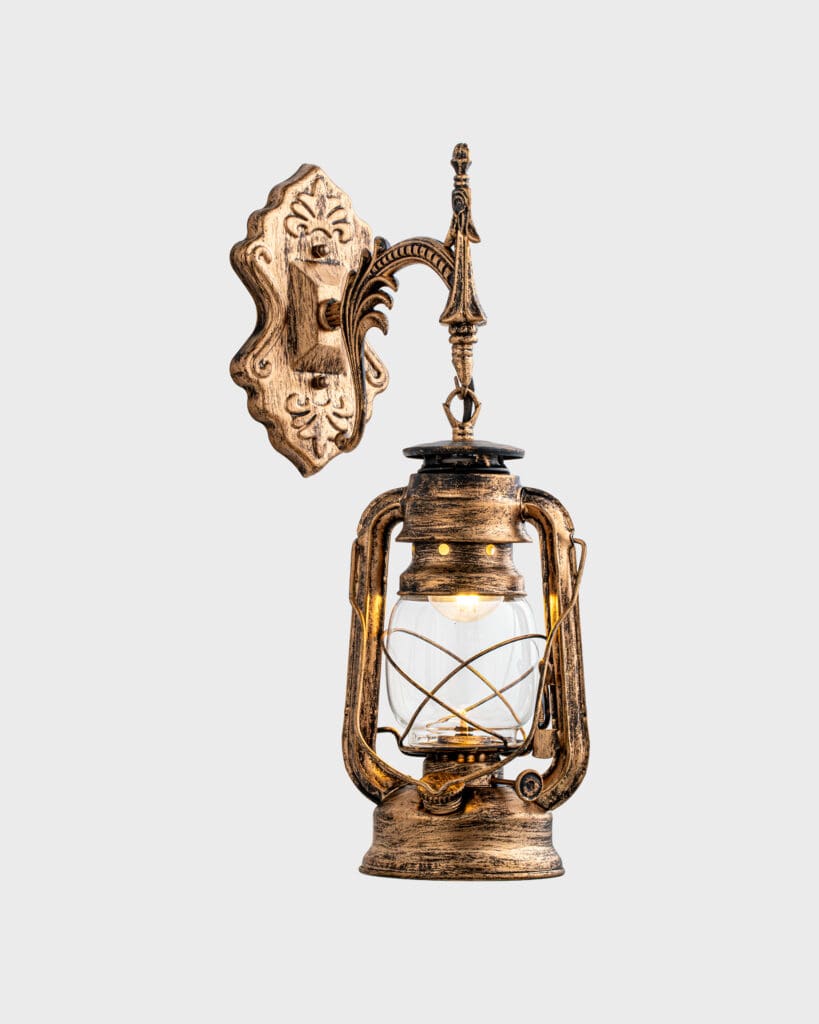 Đèn Tường Cổ Điển Đồng Thau Hình Đèn Bão Sang Trọng VRG-6218BG