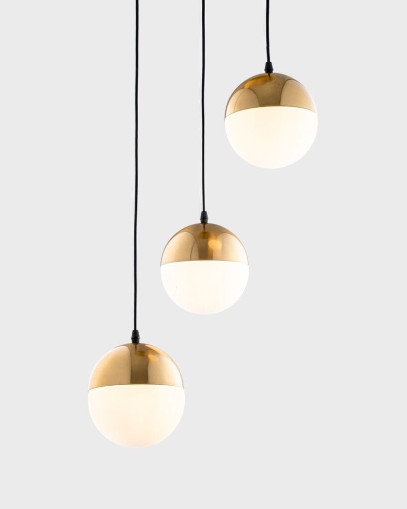 Đèn Thả Pha Lê Hiện Đại Hình Tròn Màu Vàng Sang Trọng VRG-9339L