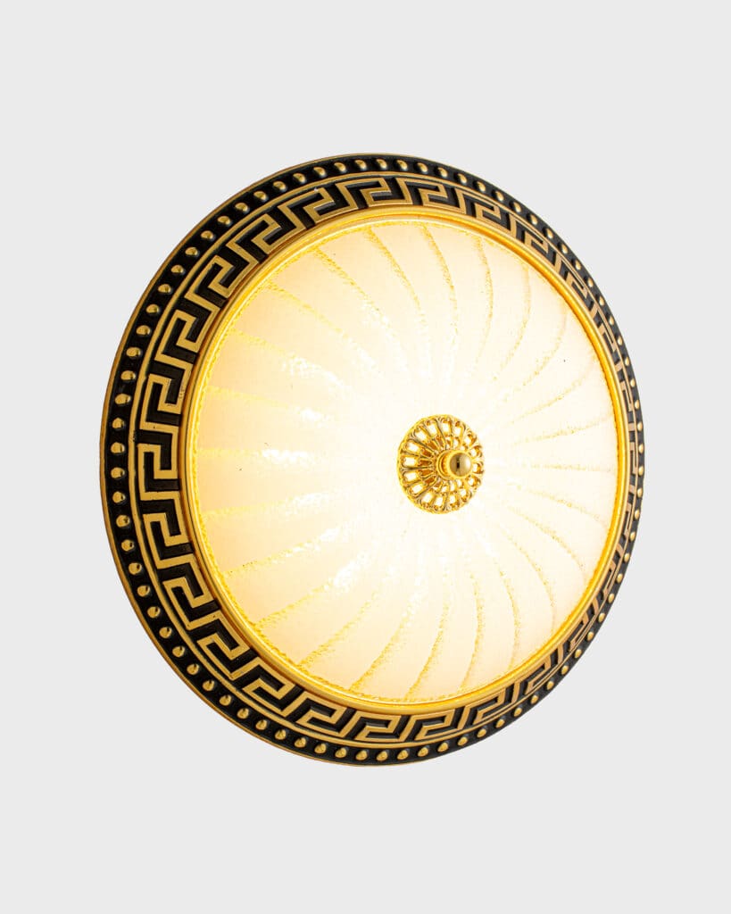 Đèn Tường Cổ Điển Pha Lê Tròn Vàng Gold Sang Trọng VRG-OD72422