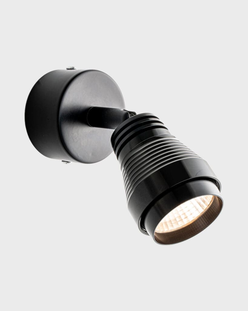 Đèn Tường LED Hiện Đại Hợp Kim Đen Tối Giản Sang Trọng VRG-RO1403