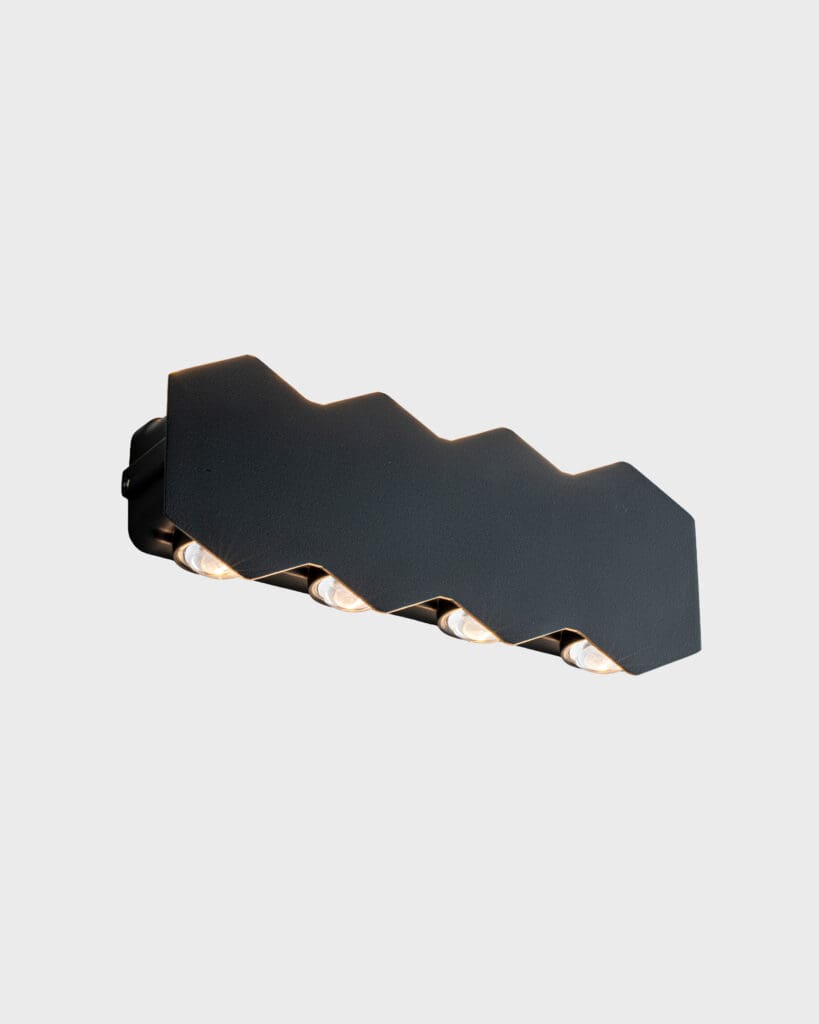 Đèn Tường Sang Trọng Hợp Kim Đen Hình Zigzag Chi Tiết Đặc Biệt VRG-VL8101