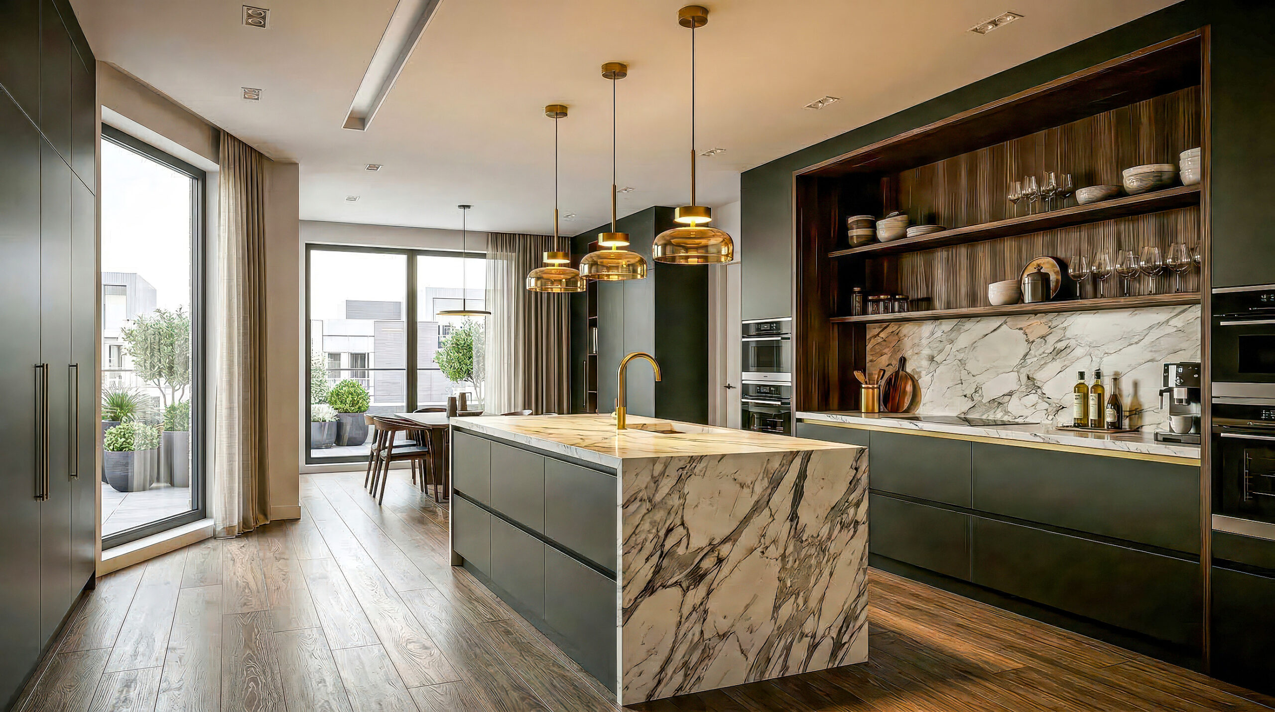 Các mẫu đèn thả trần trang trí bàn ăn và đảo bếp sang trọng tại Đèn Trang Trí Virgo.