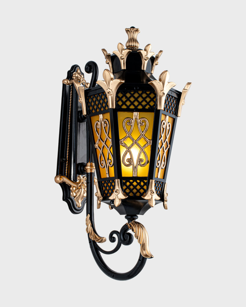 Đèn Tường Cổ Điển Pha Lê Vàng Đen Sang Trọng VRG-TD160