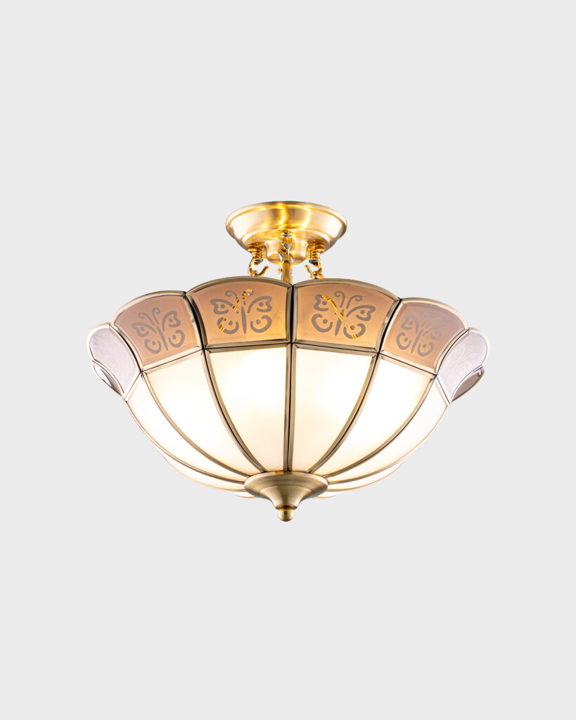 Đèn Ốp Trần Pha Lê Cổ Điển Vàng Gold Sang Trọng Vintage VRG-THD2323