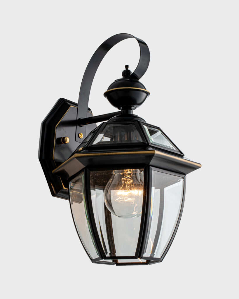 Đèn Tường Đồng Cổ Điển Sang Trọng Màu Đen Viền Vàng VRG-VD6800