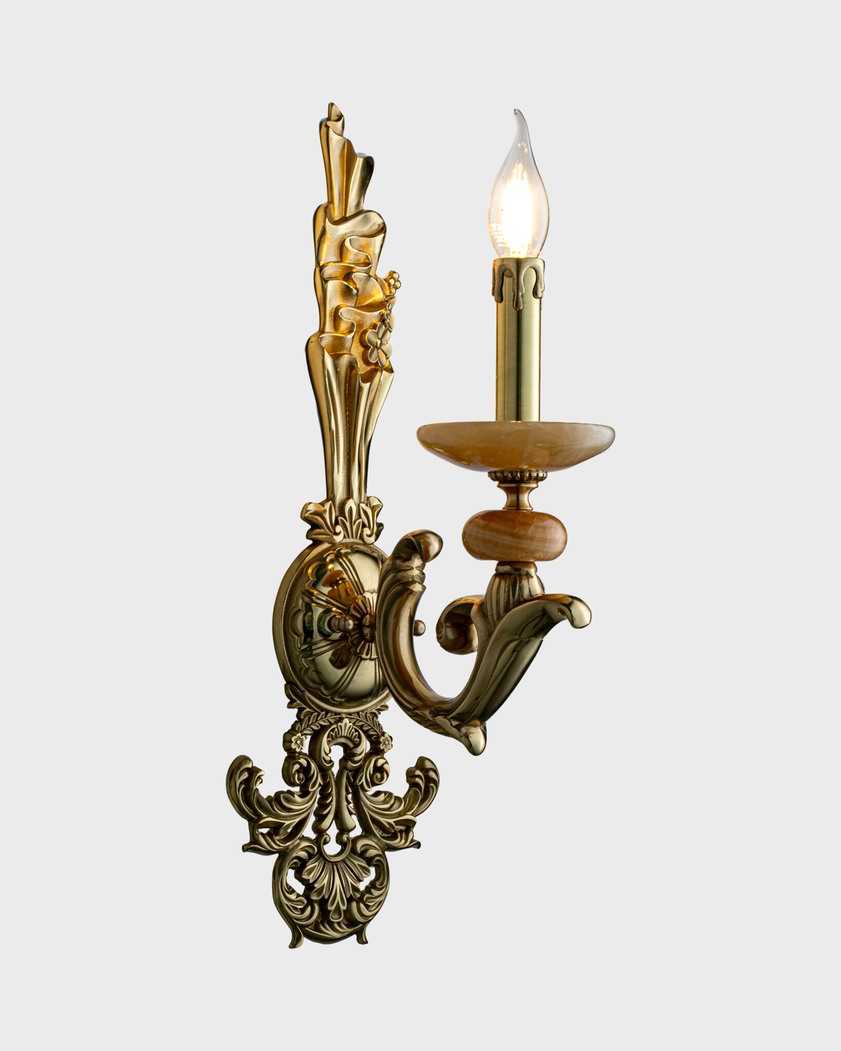 Đèn Tường Cổ Điển Hợp Kim Vàng Antique - Đèn Pha Lê Sang Trọng - VRG-VD9282-1