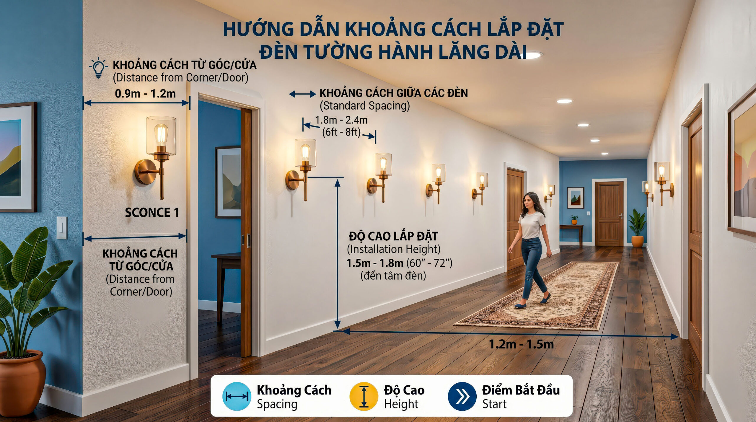 Cac Mau Den Trang Tri Hanh Lang Co Dien Giup Ton Len Ve Dep Kien Truc Be The 3 scaled khoang-cach-lap-dat-den-tuong-hanh-lang