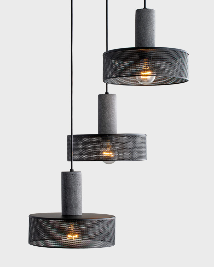 Đèn Thả Hiện Đại Hợp Kim Đen Đặc Điểm Tinh Tế VRG-DT12452-3