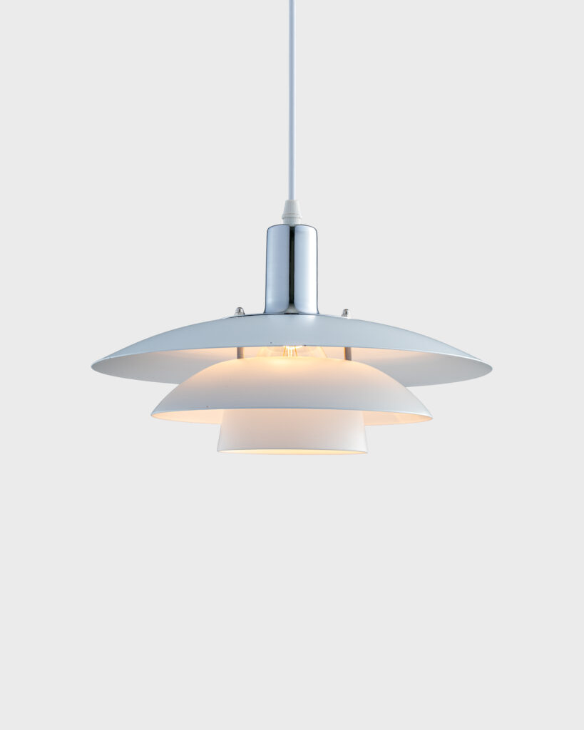 Đèn Thả Hiện Đại Hợp Kim Khung Tròn Màu Trắng Sang Trọng VRG-THD140T