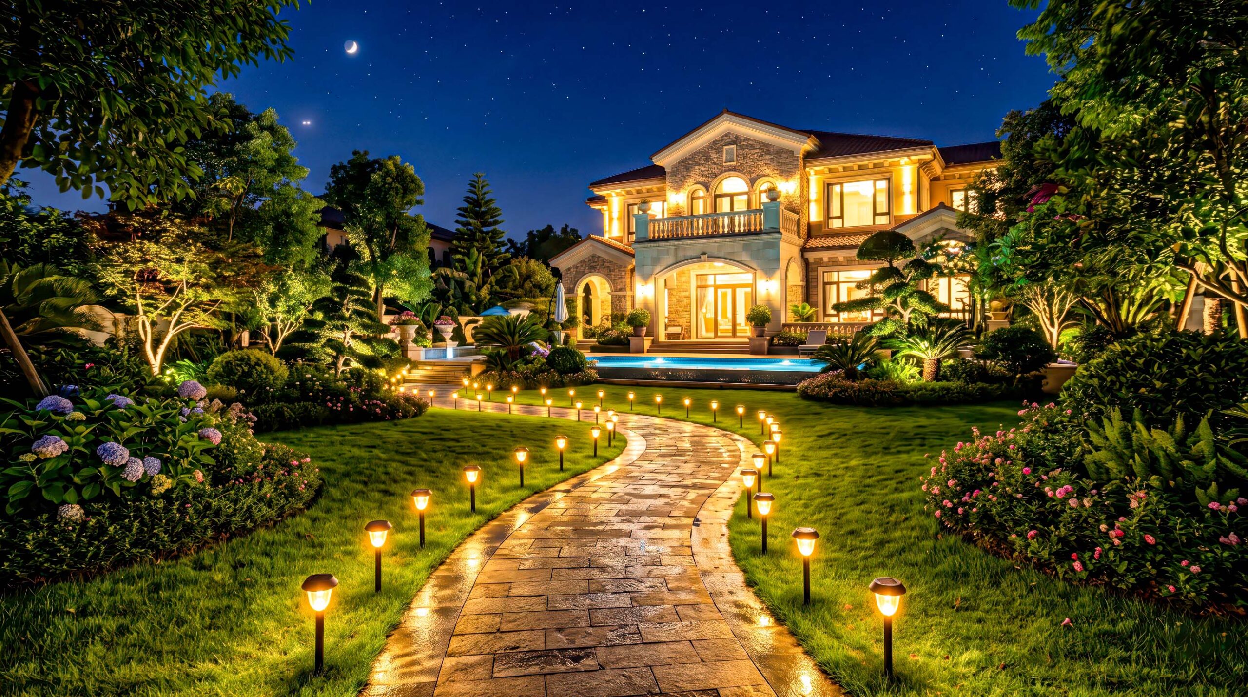 đèn trang trí ngoài trời