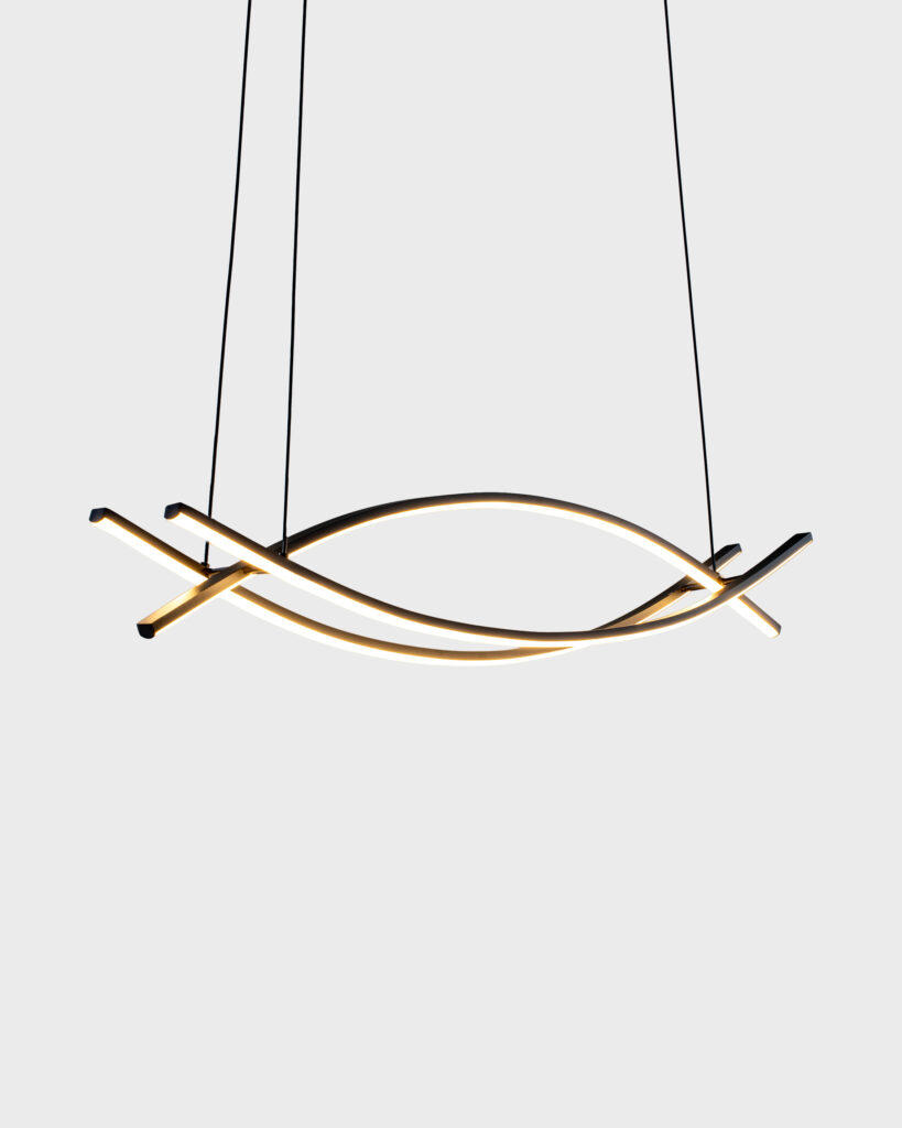 Đèn Thả Hiện Đại Hợp Kim Hình Oval Vàng Gold Sang Trọng VRG-T055C