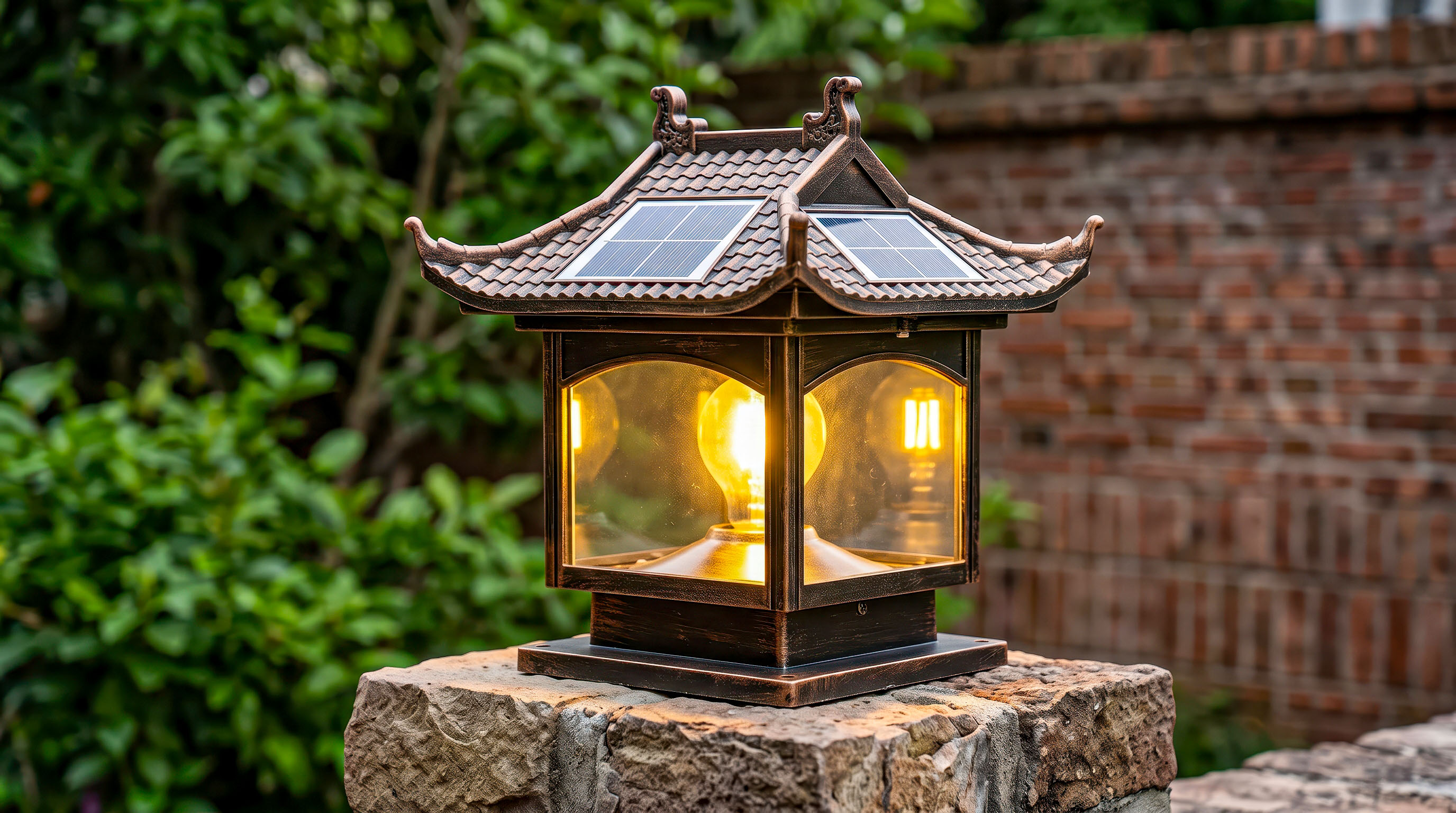 Đèn trang trí ngoài trời năng lượng mặt trời tiết kiệm điện năng.