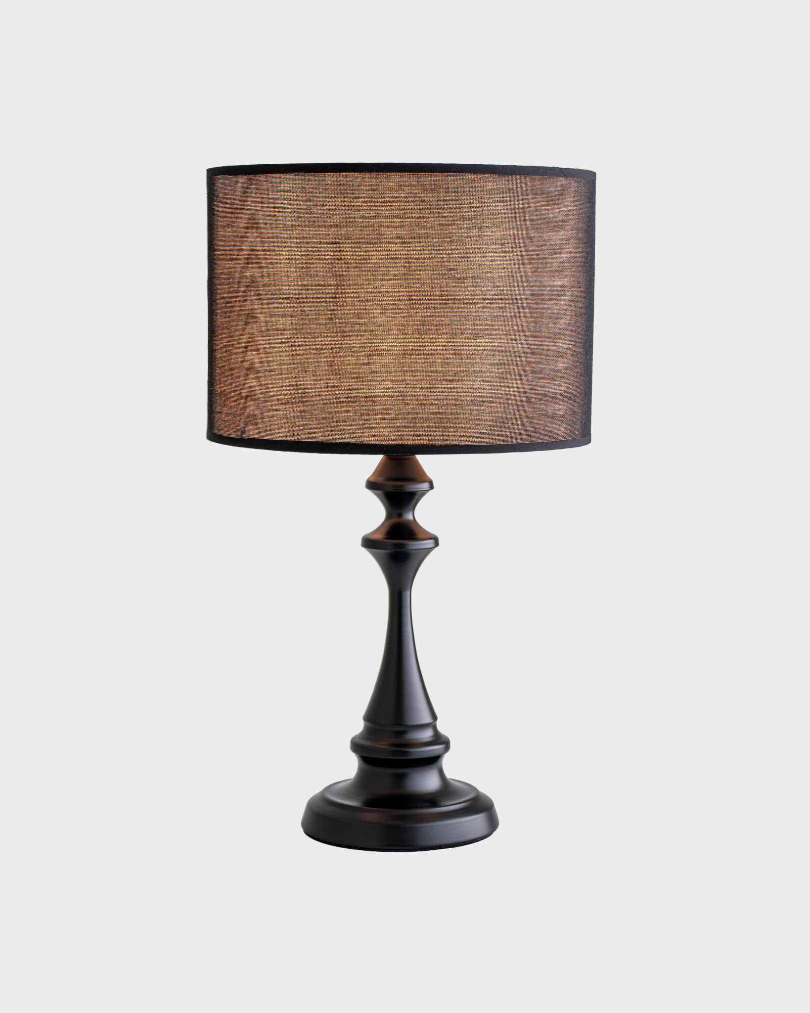 Đèn Bàn Cổ Điển Hợp Kim Tròn Nâu Sang Trọng VRG-DB376A
