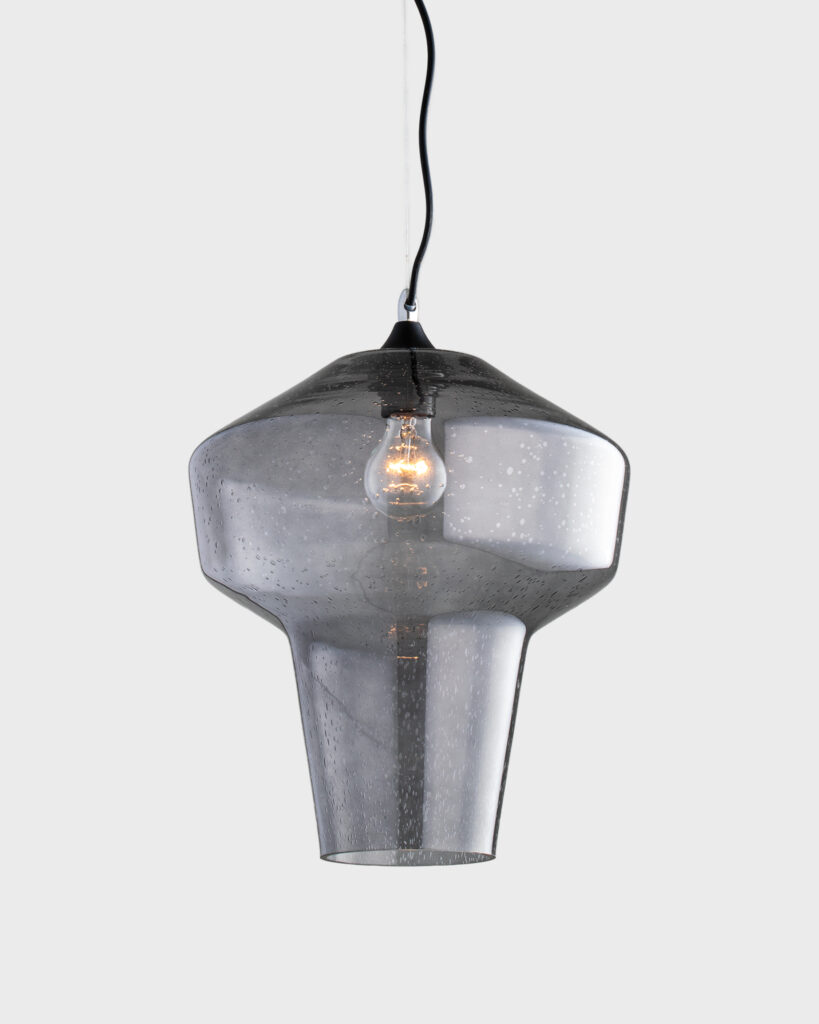 Đèn Thả Thủy Tinh Hiện Đại Hình Đàn Phân Màu Xám Tối Giản VRG-8065