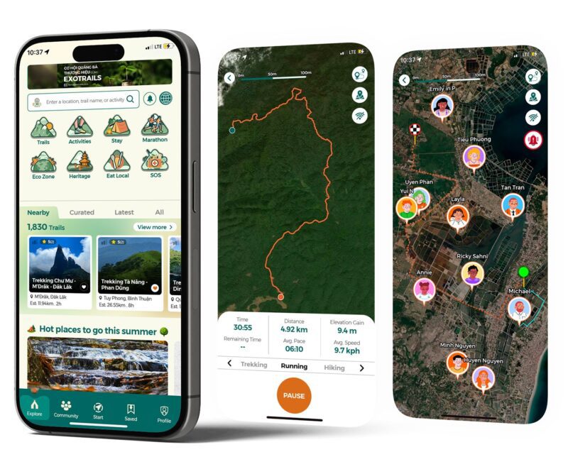 ExoTrails app