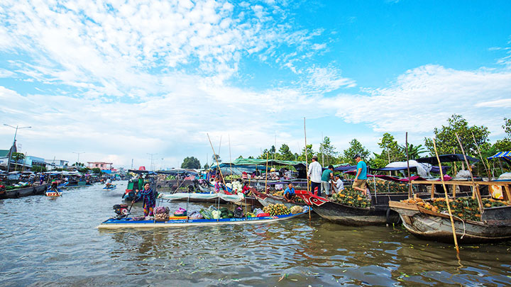 Mekong Delta floating markets