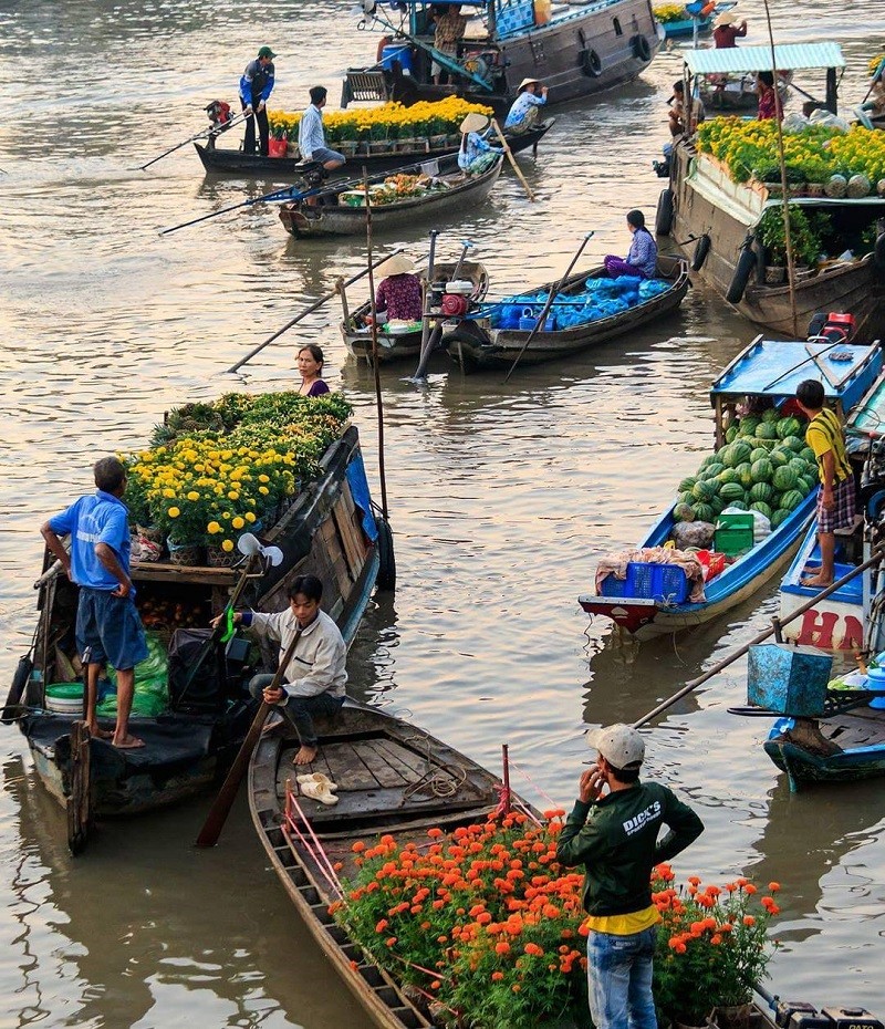 Mekong Delta floating markets