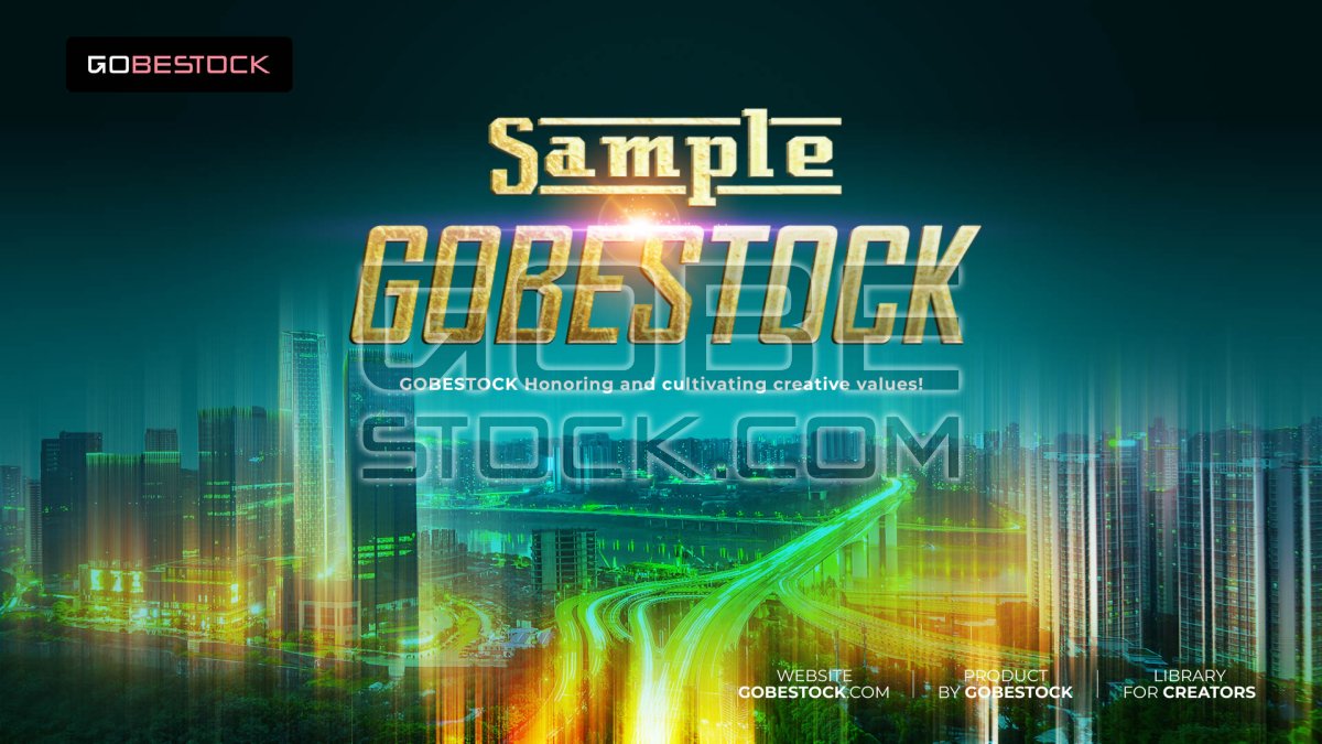 Background template city futuristic