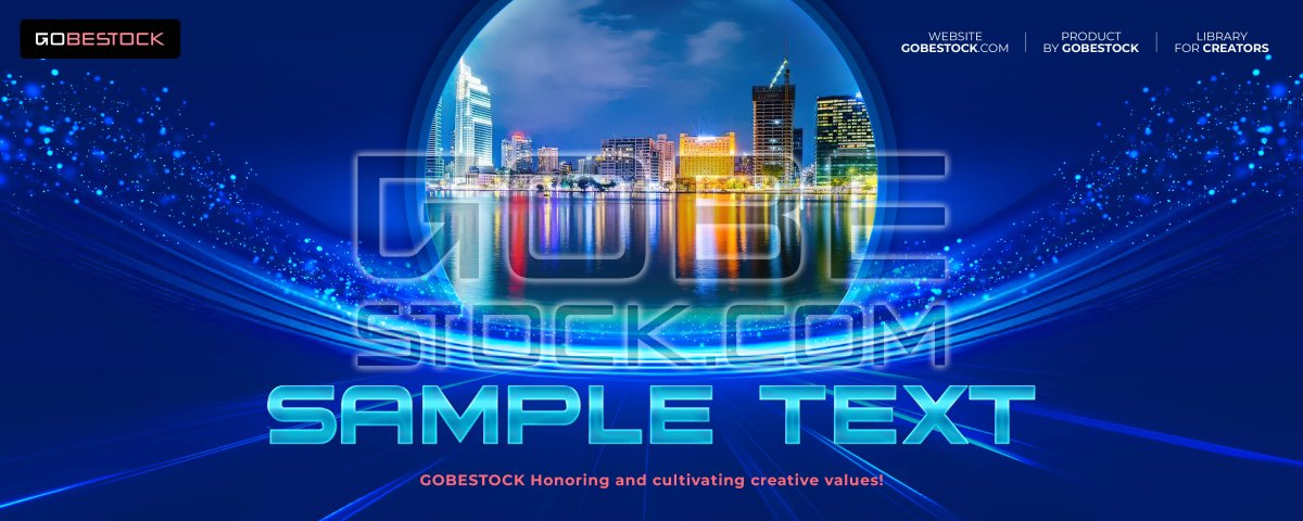 Background template technology city