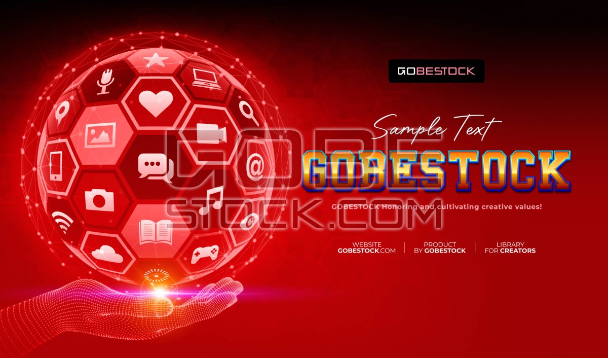 Background template technology social