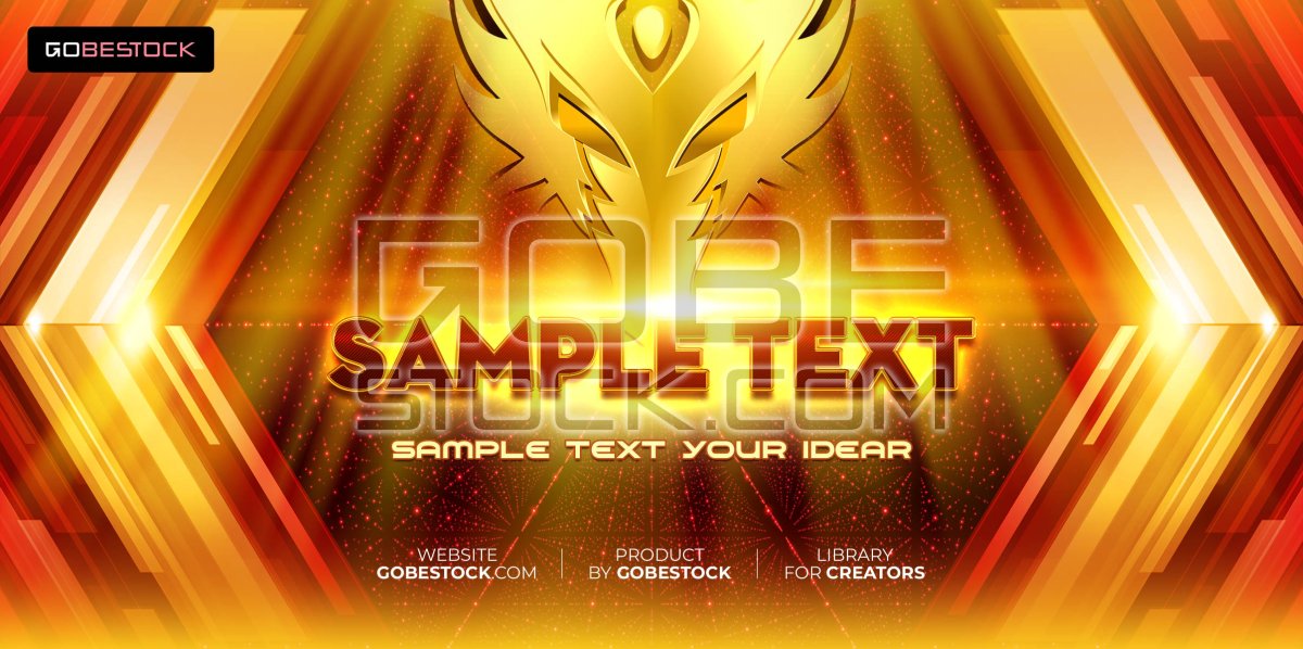Background theme gold dragon training concept 01