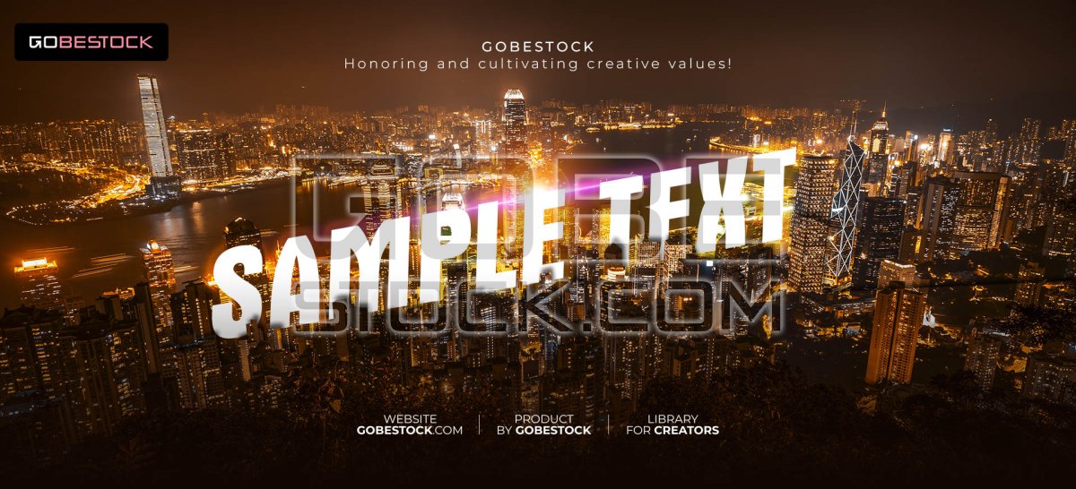 Background template title in night city