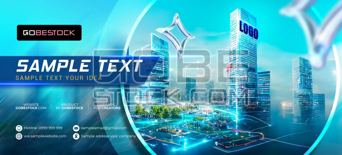 Background template title in city 02