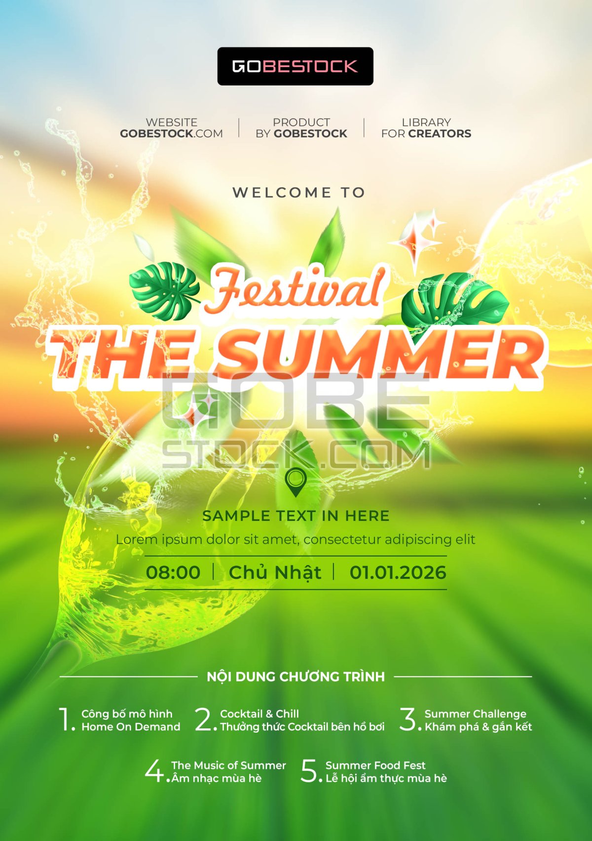 Key visual summer festival event template (2)