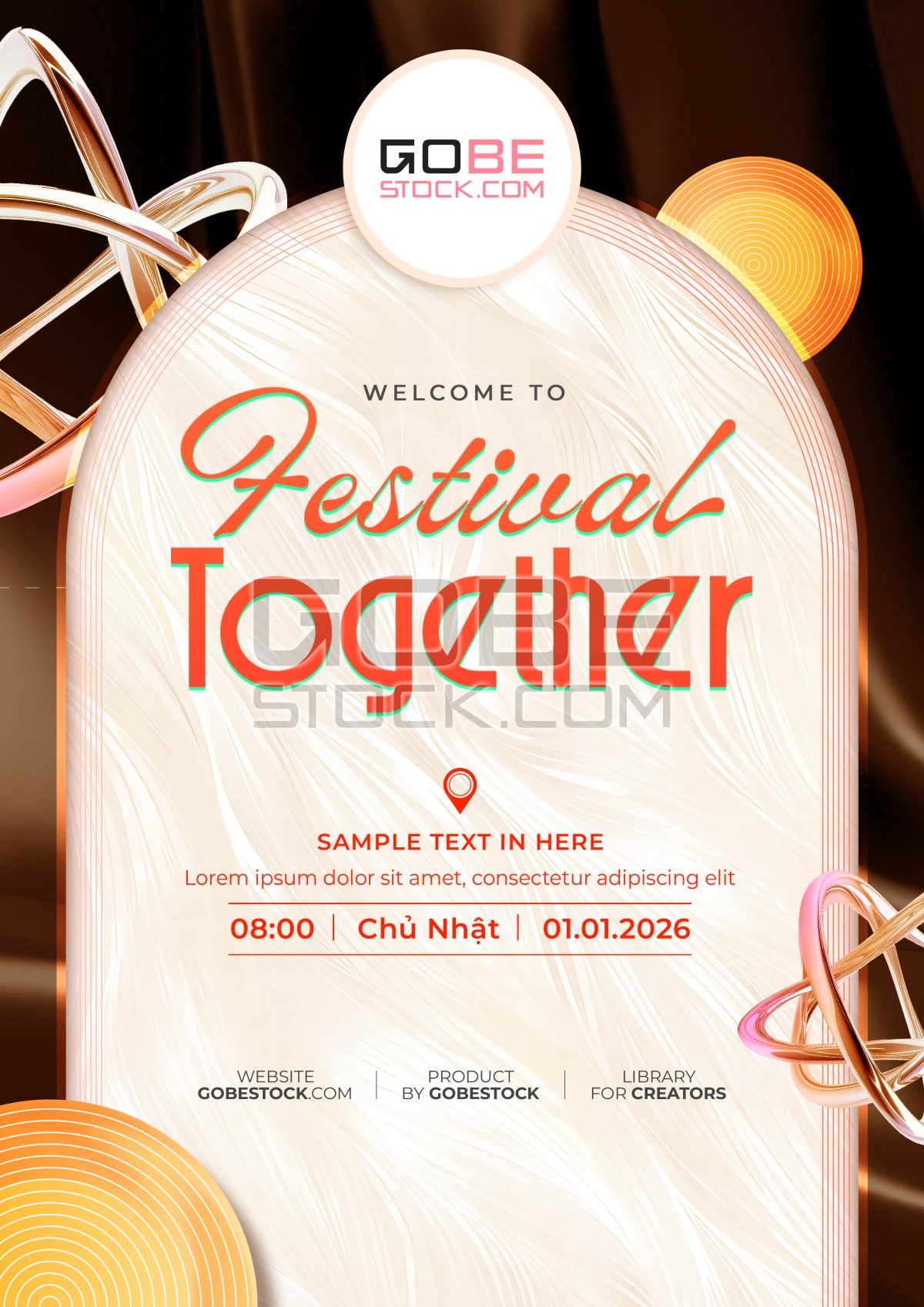 Invitation luxury festival event template
