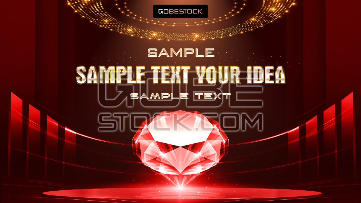Key visual background template diamond