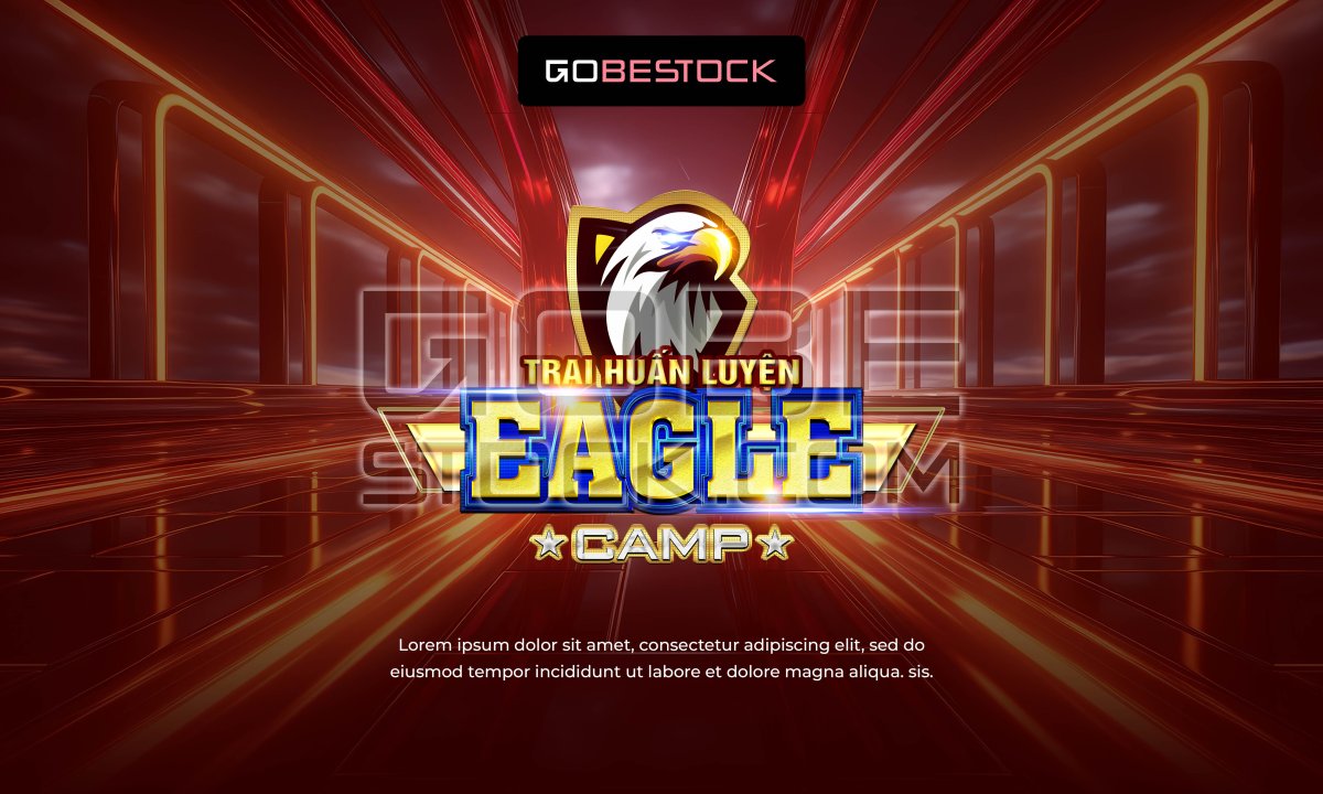 Key visual background template eagle