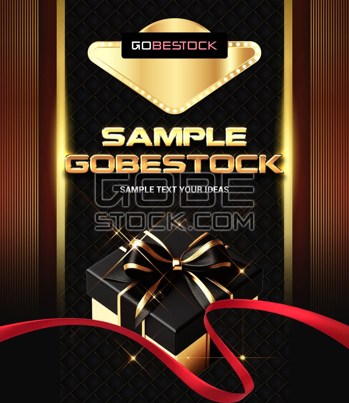 Key visual background template gift sale