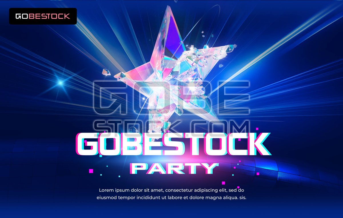Key visual background template star party