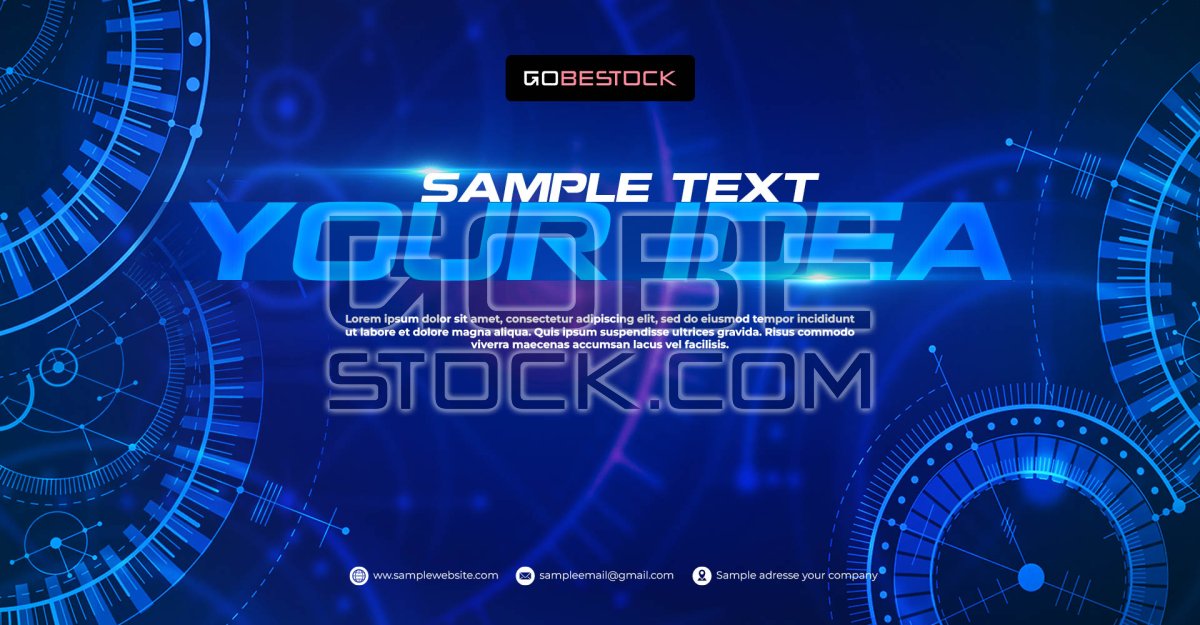 Key visual background template technology