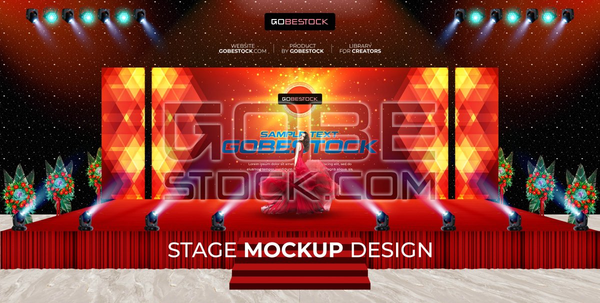 Mockup stage event