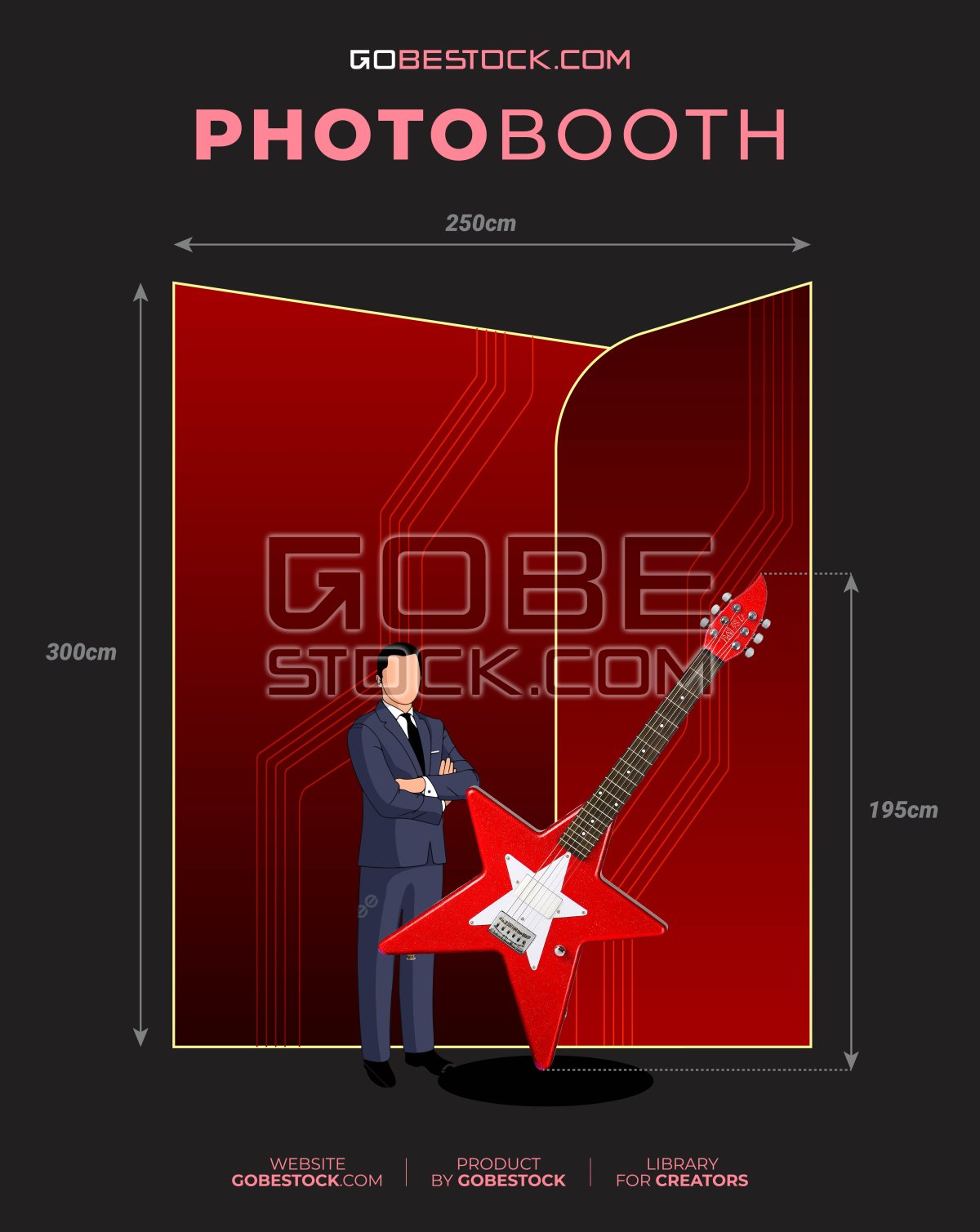 Photobooth backdrop music style