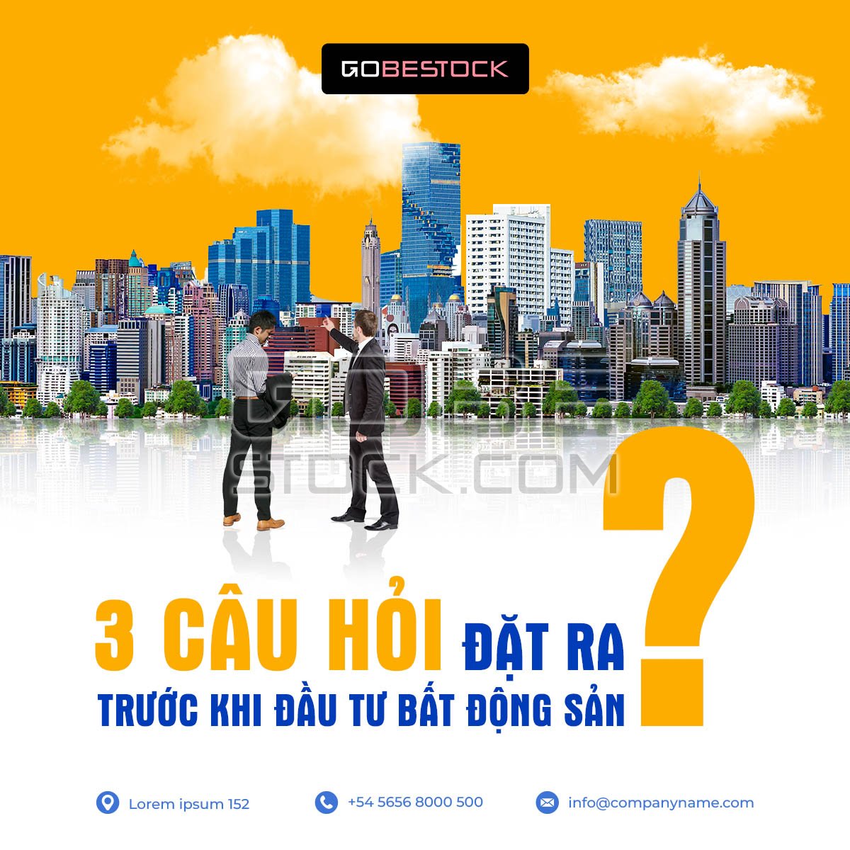 Post real estate businessman with city 28